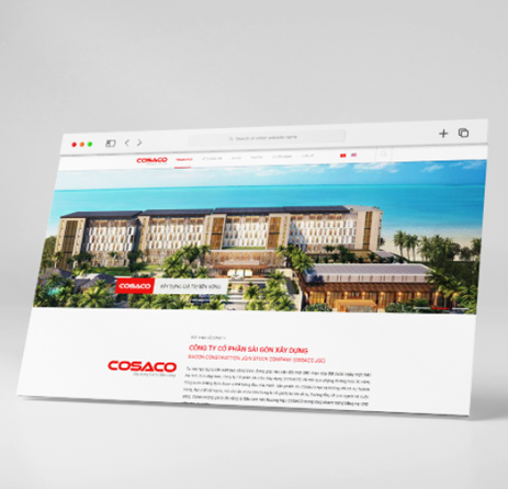 Cosaco corporate website interface